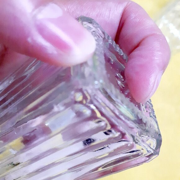 Clear Ribbed Glass Salt & Pepper Spices Jars 3 Ct - Picture 7 of 9